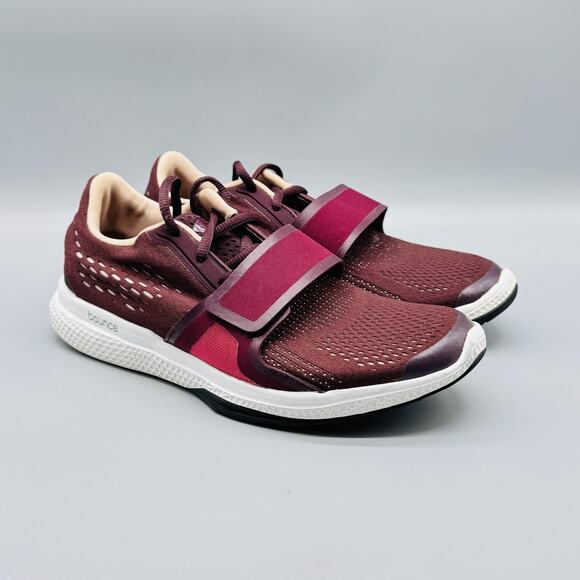 Adidas Shoes Womens 6.5 Red Stella McCartney Bounce Strap Running Sneakers - Picture 2 of 11